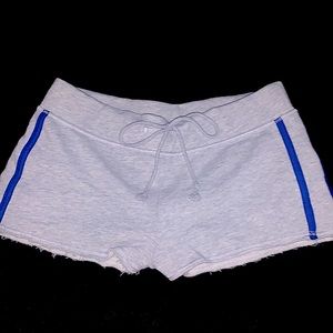 Size small cotton sweat shorts with tiny flair at bottom.